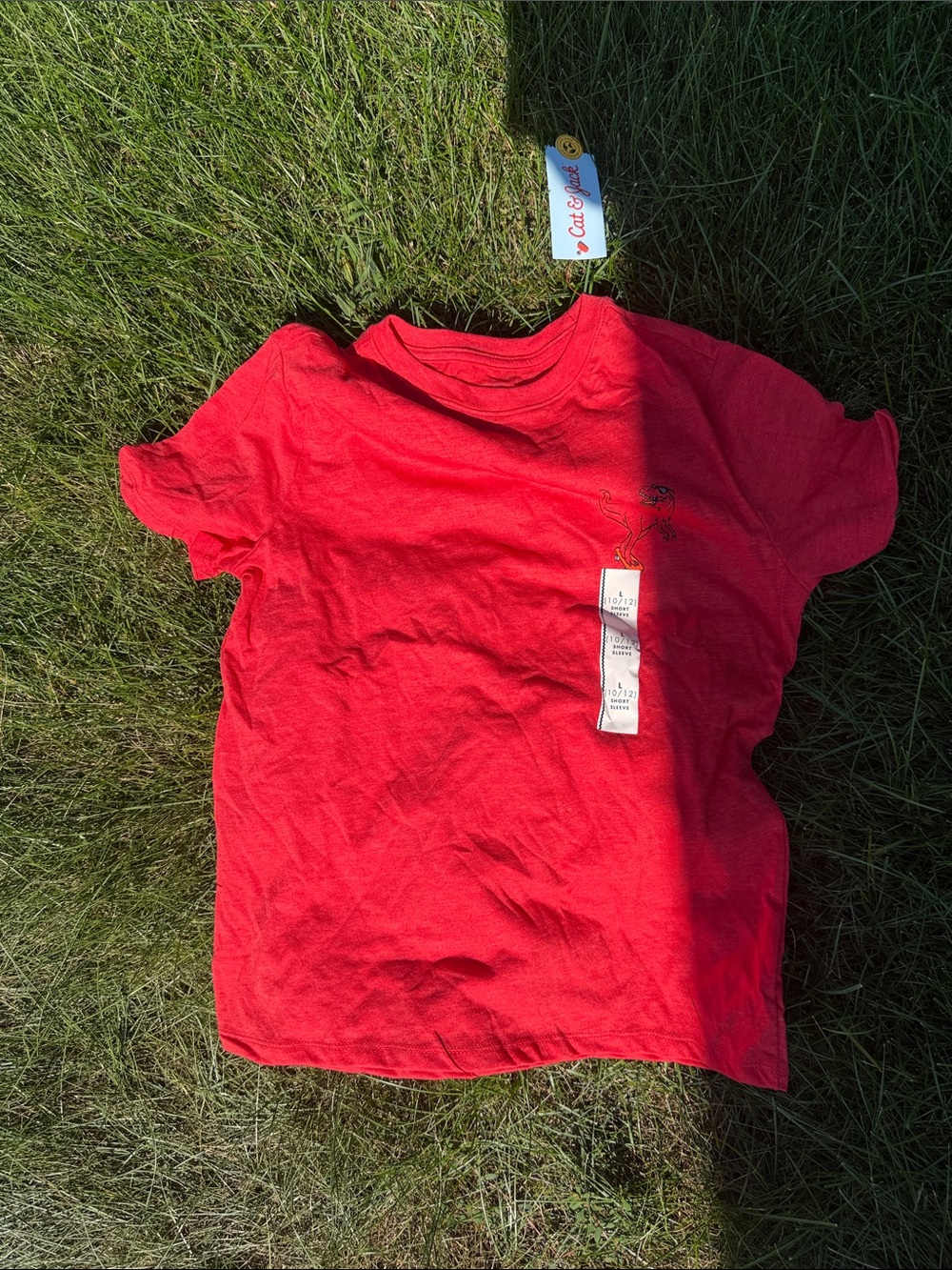 Cat & Jack Bright Red Short Sleeve Tee for Kids